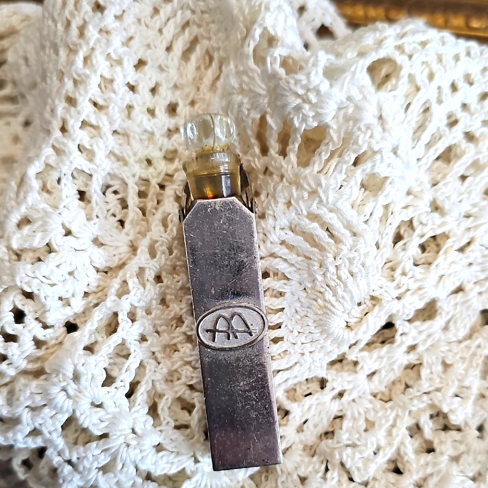 Antique Victorian Sterling Silver Perfume Bottle